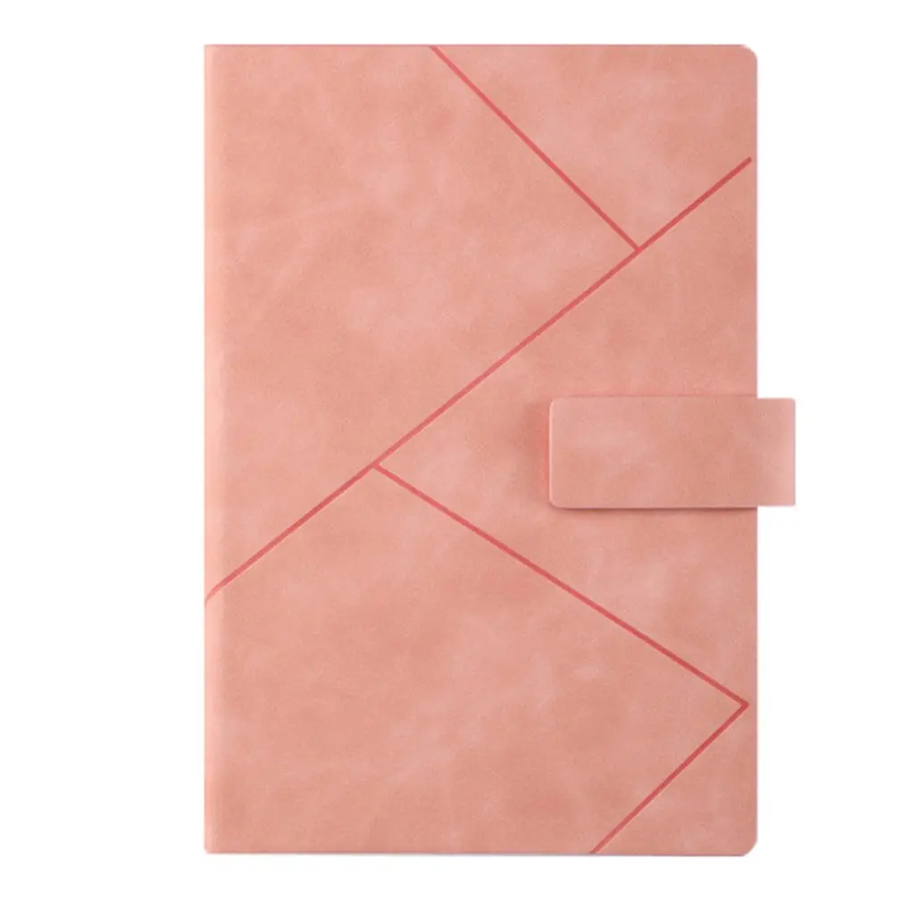 

A5 Notebook Lock Line Glue Binding Durable Practical Environmental Protection Learning Office Notebook With Button