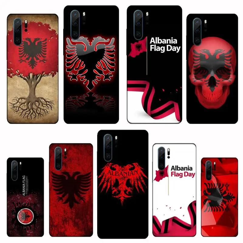 Albanian Flag Eagle Colorful Shell Phone Case For Huawei P9 P10 P20 P30 Pro Lite smart Mate 10 20 Y5 Y6 Y7 2018 2019 | Мобильные
