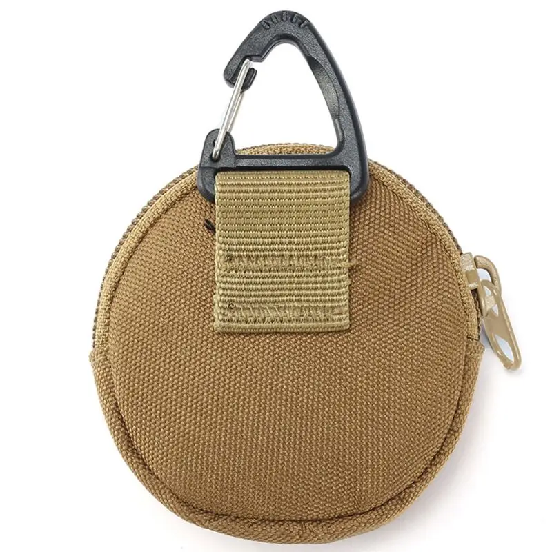 

900D Oxford Mini Bag with Hook Coin Key Earphone Sundries Pouch Hunting Wallet