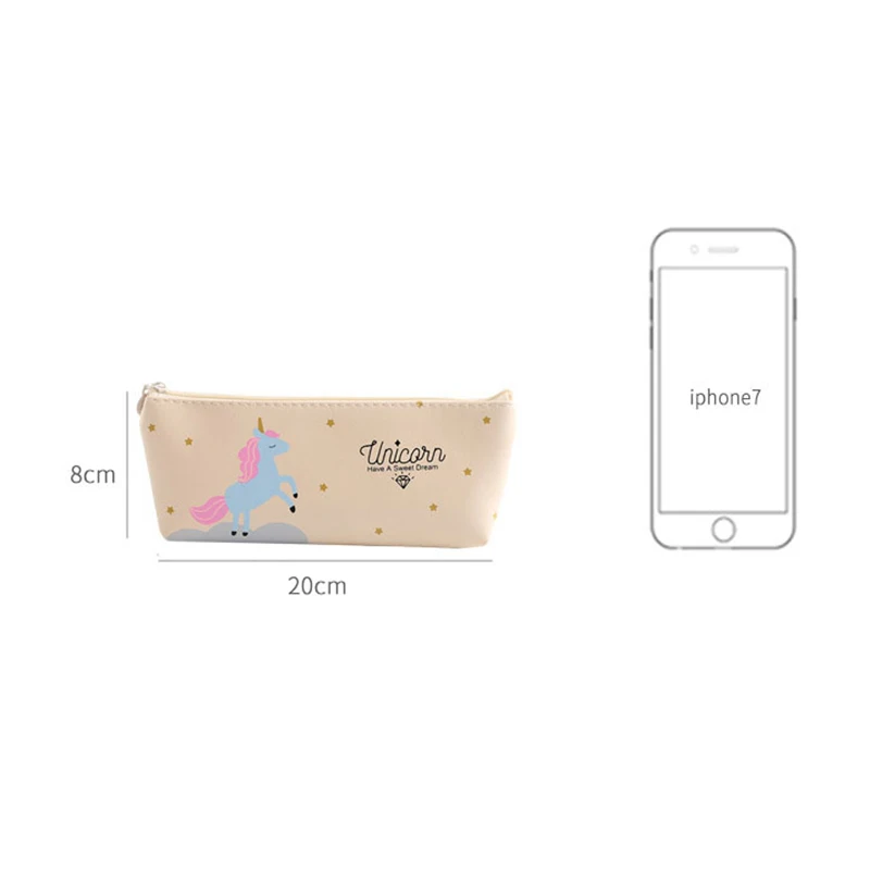 Новинка пеналы с единорогом для девочек милые фламинго сумка коробка ручек