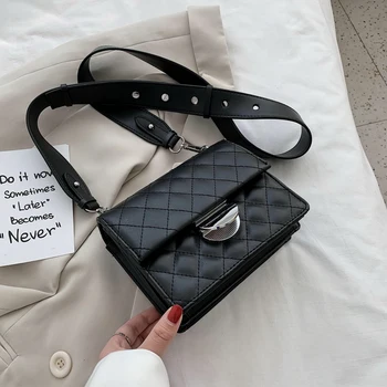 

2020 Summer New Female Bag Ladies Bag Texture Messenger Bag Fashion Casual Shoulder Bag Embroidery Thread Lingge Female Bag