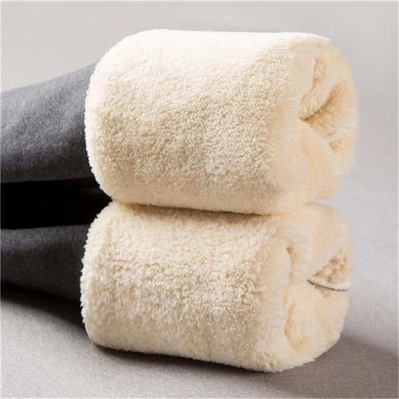 Леггинсы frauen Schwarz из хлопка с кроликами hosen зимние dünne дикен самт wolle флис grau Hosen