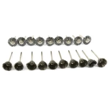 Новые 20 шт мини-проволочная Кисть кисти латунные чашки колеса металла ржавчины полировки кисти