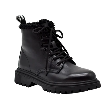 

2020 New Winter Vintage Boots Women Shoes Thick Sole Lace up Autumn Winter Short Ankle Boots for Women Fashion Motorcycle Boots