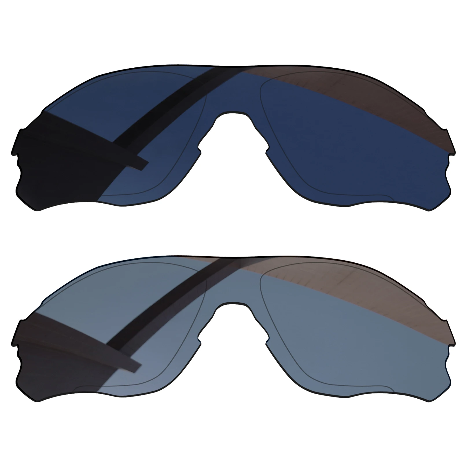 Alphax 2 Pairs Pitch Lenti Di Ricambio Polarizzate Nere E Grigie Grigie Per-Oakley Evzero Path Oo9308 Frame