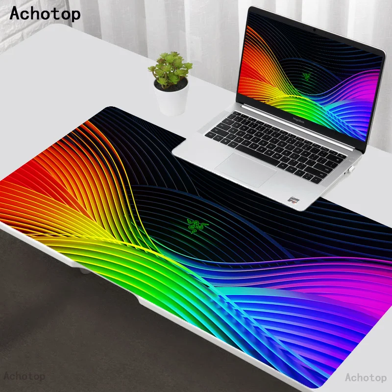 Razer RGB Large Gaming Mouse Pad LED Lighting DIY Mousepad Stitching Gamer Mouse Carpet Esport Computer Desk Mat Tapis Souris