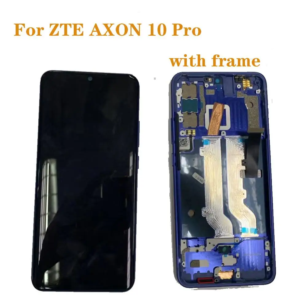 

Original Amoled display For ZTE Axon 10 Pro lcd display oled+touch screen Digitizer assembly for axon 10 pro 5G parts with frame