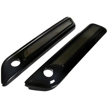

Black Saddlebag Outer Lid Hinge Latch Covers for Touring Electra Road Street Glide 2014-2020
