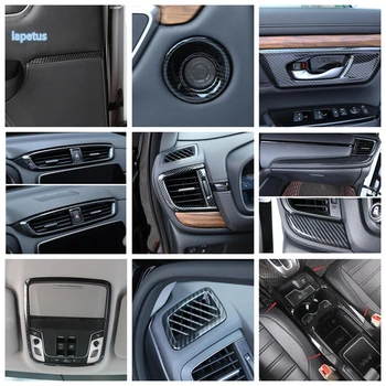 

Lapetus Carbon Fiber Look Interior Refit Kit Head Lamps / Door Speaker / Air AC Panel Cover Trim For Honda CR-V CRV 2017 - 2020