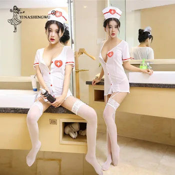 

Cosplay Sexy Nurse Costume Erotic Nurse Maid Uniform Cosplay Lingerie Women Role Play Lingerie Sexy Dress Women Babydoll Dress