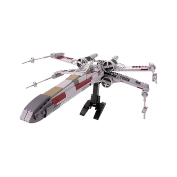 

Diy MOC Mini Star Tie Fighter X Wing MicroFighters Wars AT Walker Building Blocks StarWars MOC Toys 05053 10195
