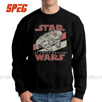 

Darth Vader Star Wars The Force Awakens VII Men's Sweatshirt Vintage 100% Cotton Crewneck Pullover Brand Hoodies for Mens