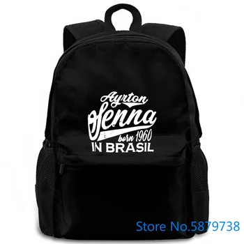 

Official Ayrton Senna Red - ASV 17 110 women men backpack laptop travel school adult student