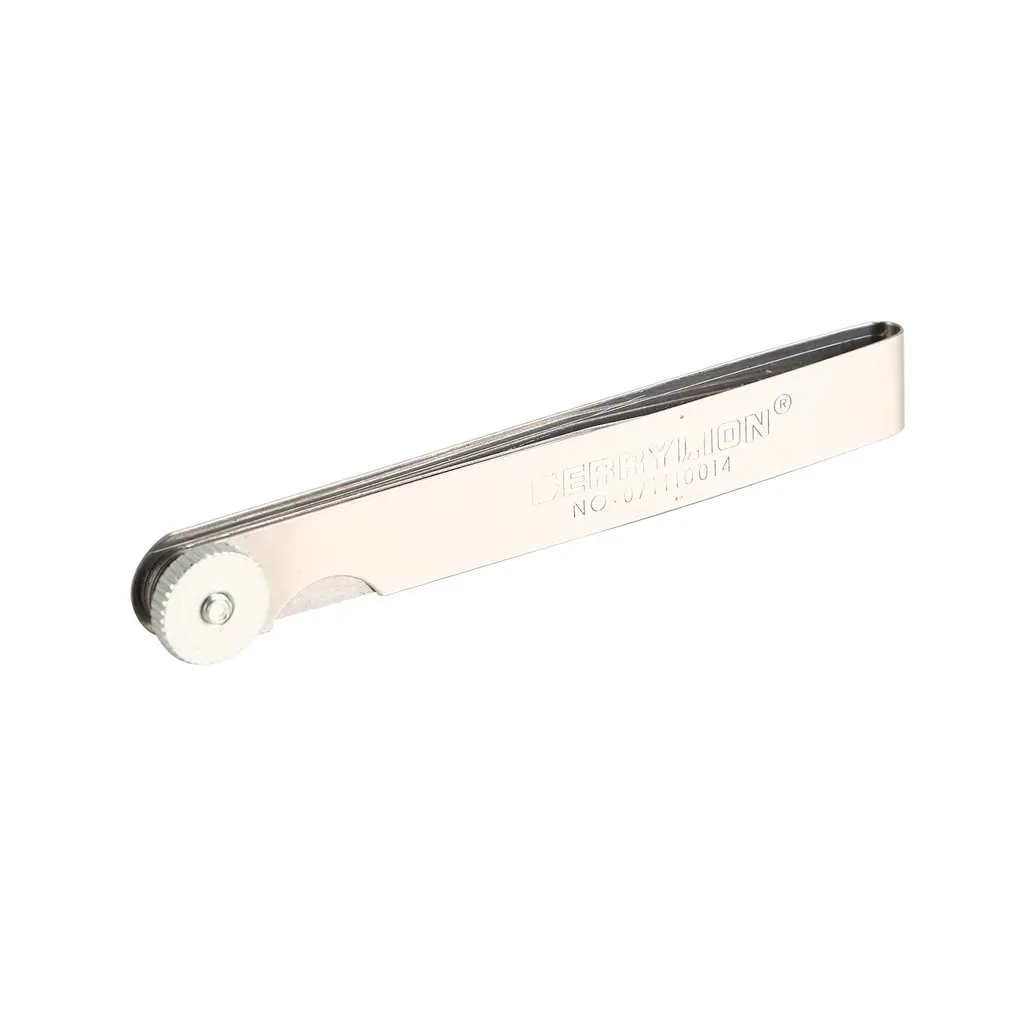 BERRYLION Feeler Gauge 0,05-1,00 микрометр 14 лезвий свечи зажигания заполнитель измерения толщины инструмент складной, из нержавеющей стали