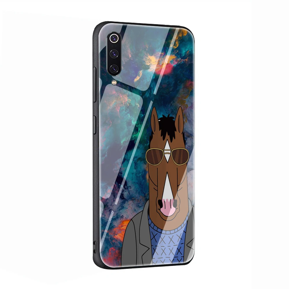 EWAU Конь БоДжек одинокий Стекло чехол для телефона для Xiao mi 4X 6A Note5 6 7 pro mi 5X6X8 9 A1 A2 - Цвет: G7