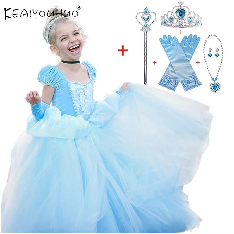 2021 New Dress Carnival Easter Clothes Kids For Girls Costume Flower Girls Princess Wedding