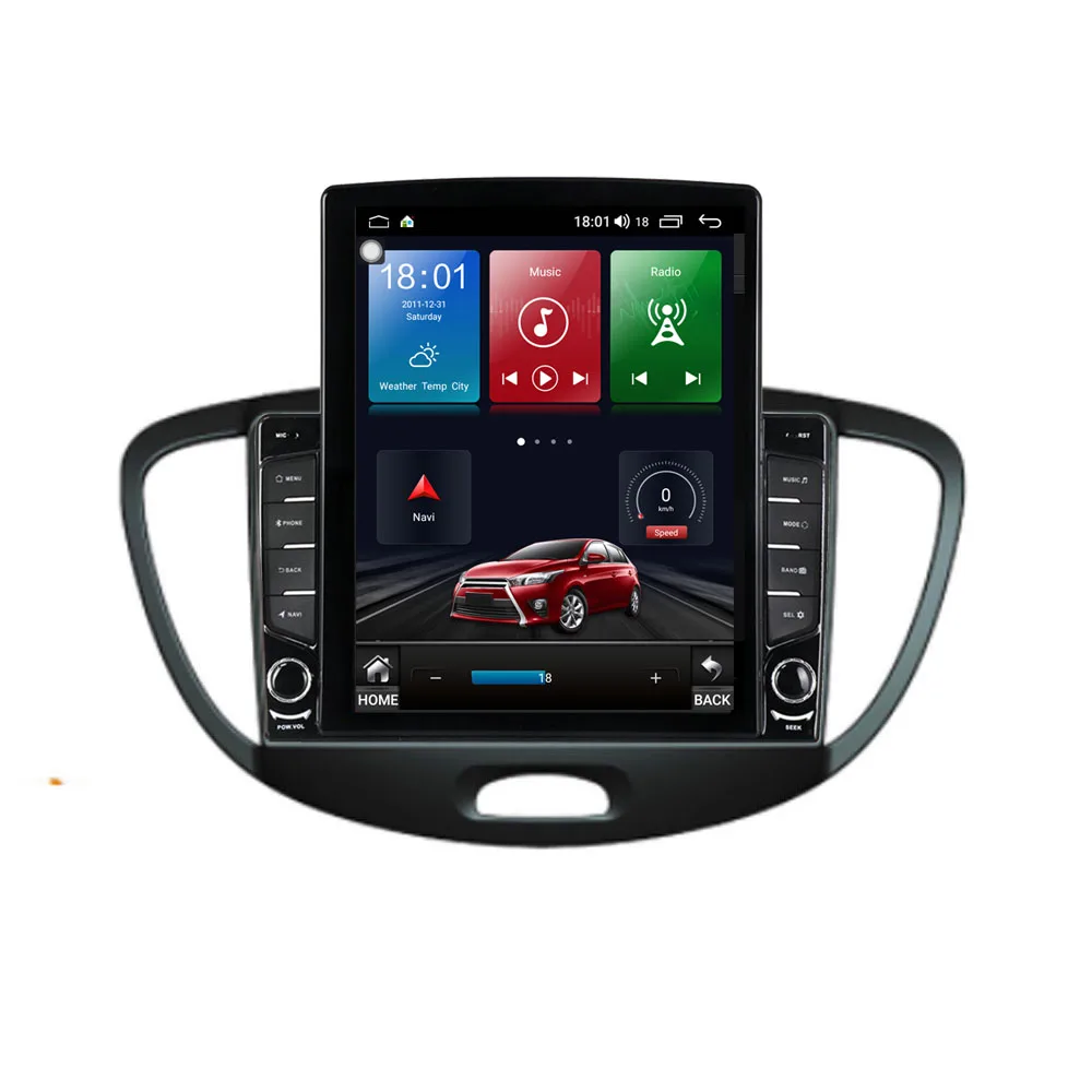 9 7 &quotAndroid 10 1 для Hyundai i10 2009 Tesla тип автомобиля радио мультимедиа видео плеер