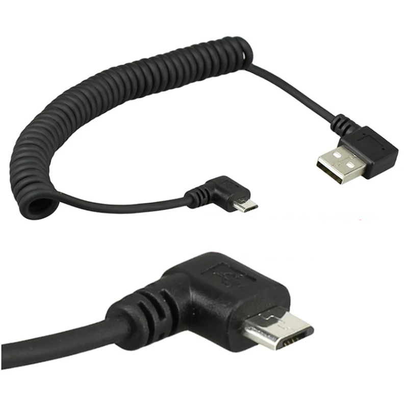 40 см USB 2 0 штекер к Micro 90 градусов micro Угловой левый или правый угловой выдвижной