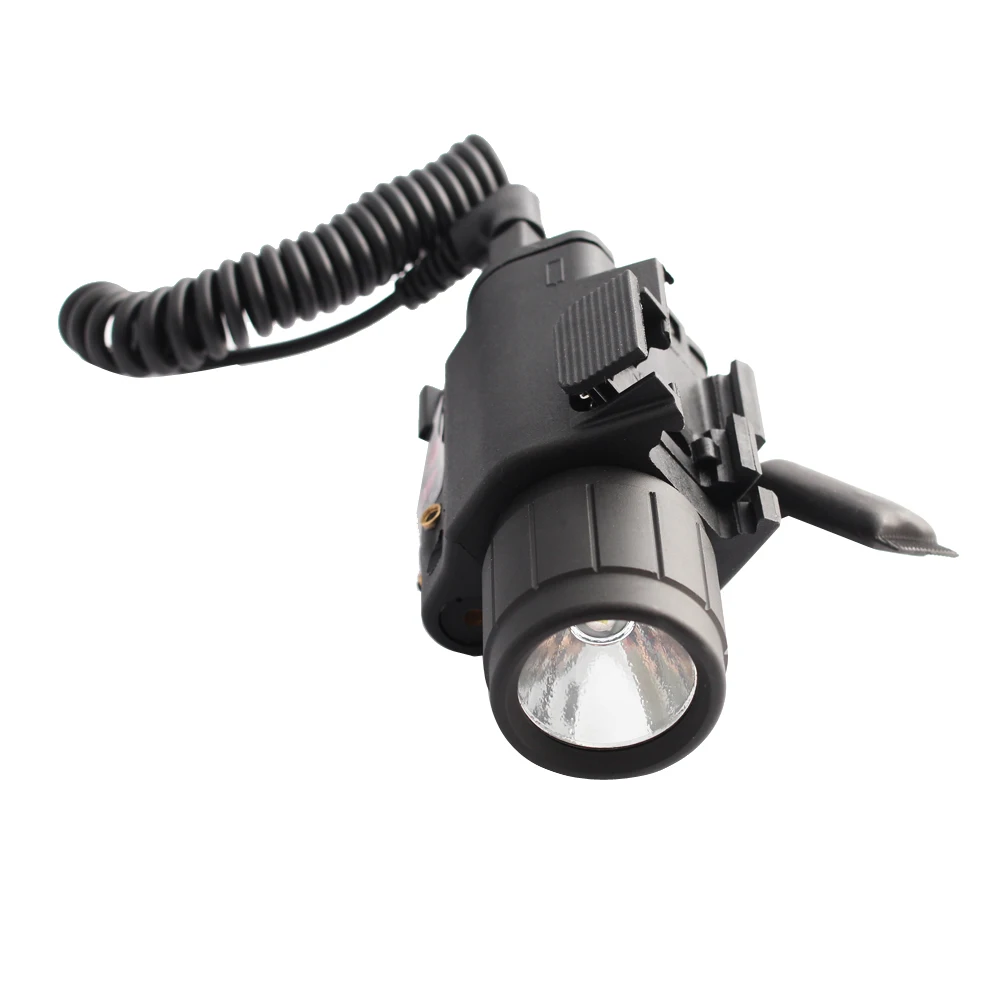 Montagem em Trilho para Glock Led com 20mm Visão Laser Vermelho Lanterna Picatinny 17 19 Rifle 5 Visão laser vermelho lanterna led com 20mm