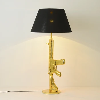 

Modern LED Resin Floor Lamps Battlegrounds M416 Bedroom Living Room Decoration Nordic Indoor Floor Light Lighting Standing Lamp