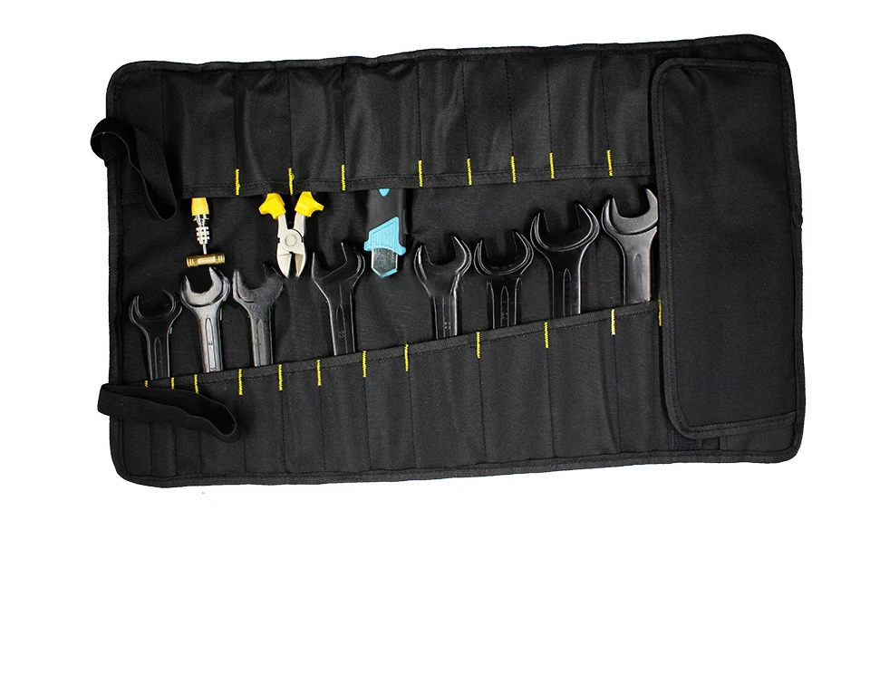 power tool bag Folding Roll Bags For Tool For Tool Multifunction Tool Bags Practical Carrying Handles Oxford Canvas Chisel Tool Instrument Case trolley tool box