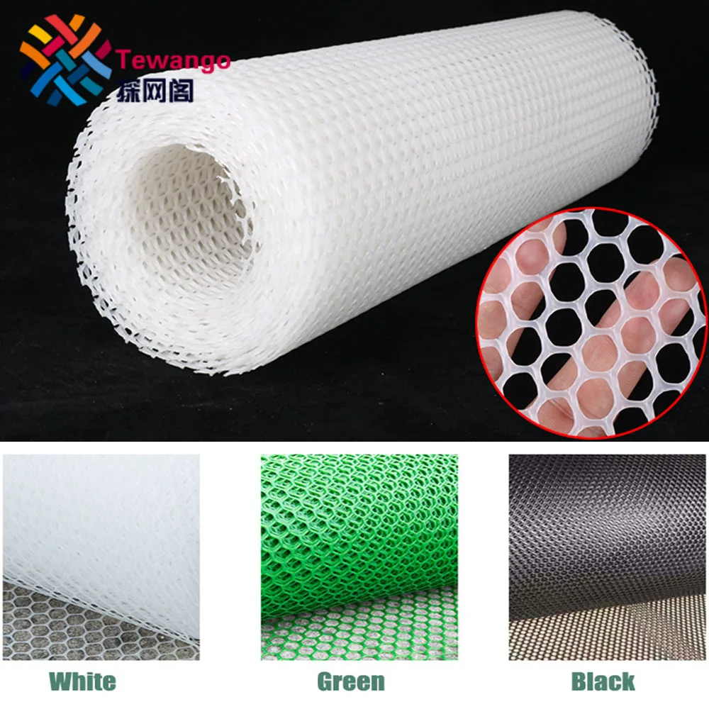 Tewango Anti-Falling Network For Cat Pet Balcony Safety Fence DIY Plastic Mesh Net Stairs Protection 0.8/1.2/1.8cm Grid cat safety net