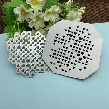 

Metal cutting die mold love background scrapbook paper stamp die-cut embossed card making die cutter frame