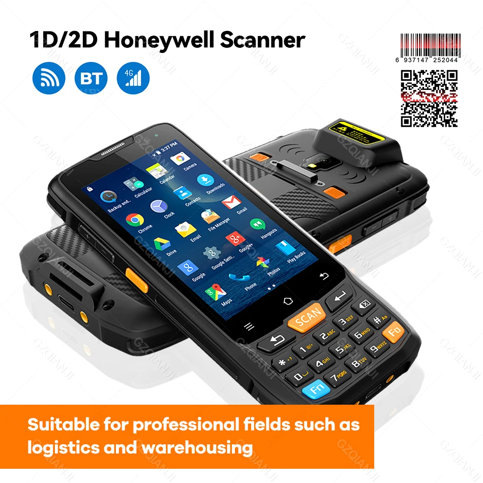 Rugged Pda Terminal Android Pos 4g Wifi Phone 1d 2d Qr 6603 Barcode Scanner Reader For Warehouse Management - Scanners AliExpress