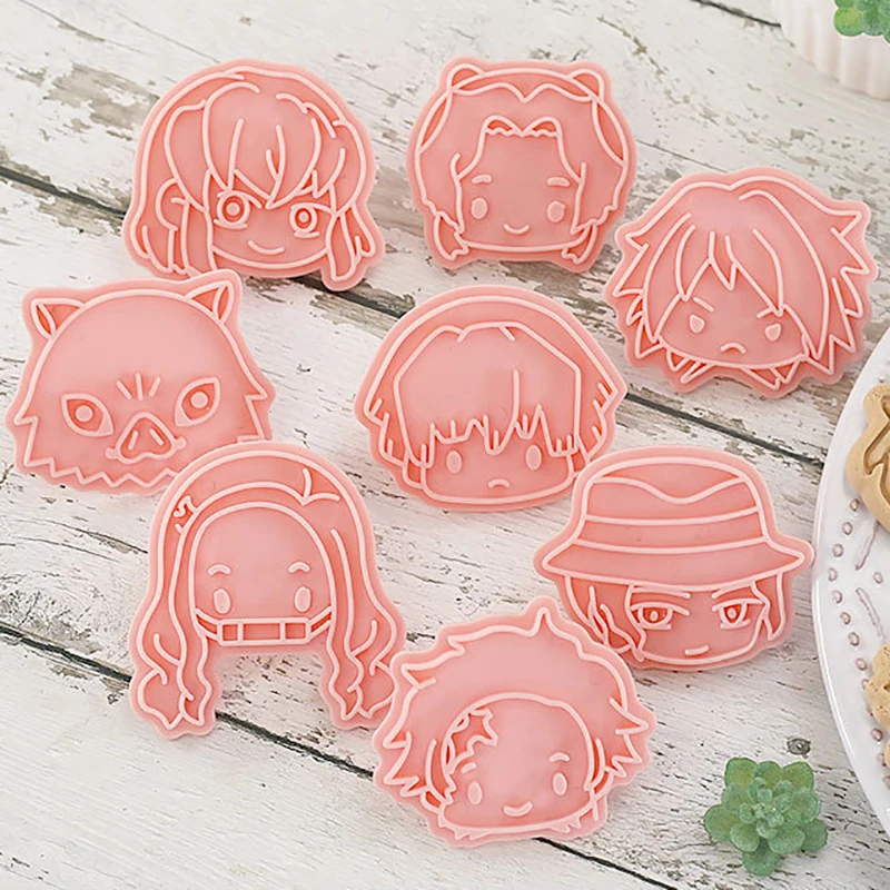 Description Picture 5 of itemAnime Demon Slayer Cookie Cutters Molds Set DIY Cartoon Cookie Stamp Pastry Tools Biscuit Mold for Baking Fondant Cutter