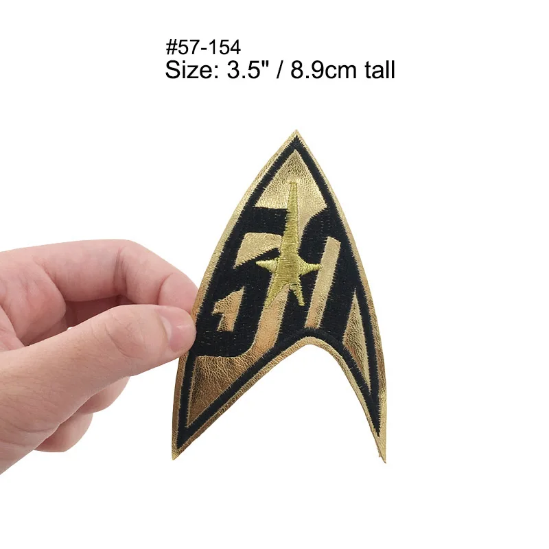 TREK Star Fleet Enterprise Crew Command Comic Logo TOS Sciences TOS INSIGNIA 1 Embroidered iron on sew On patch Badge - Цвет: Многоцветный