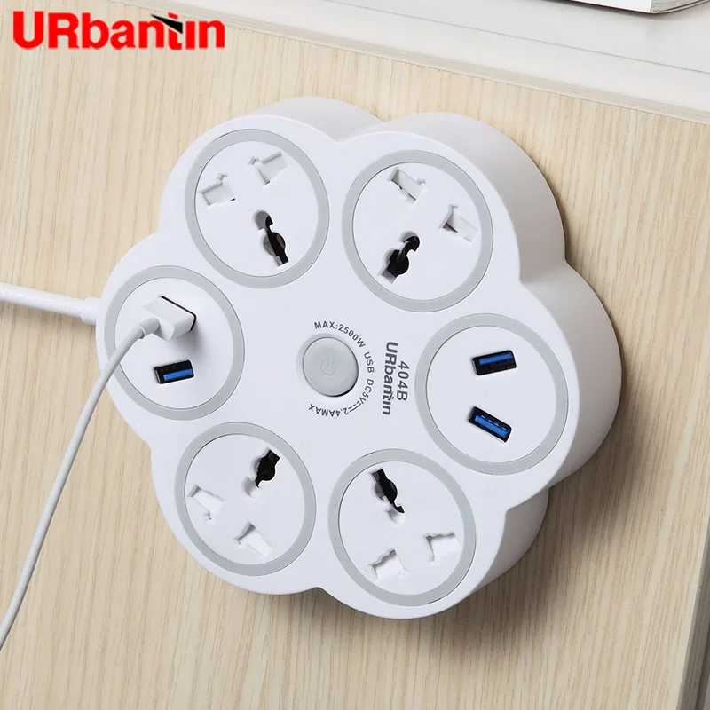 Urbantin Мощность розеток С 4 USB Порты и разъёмы Многофункциональный Умный дом