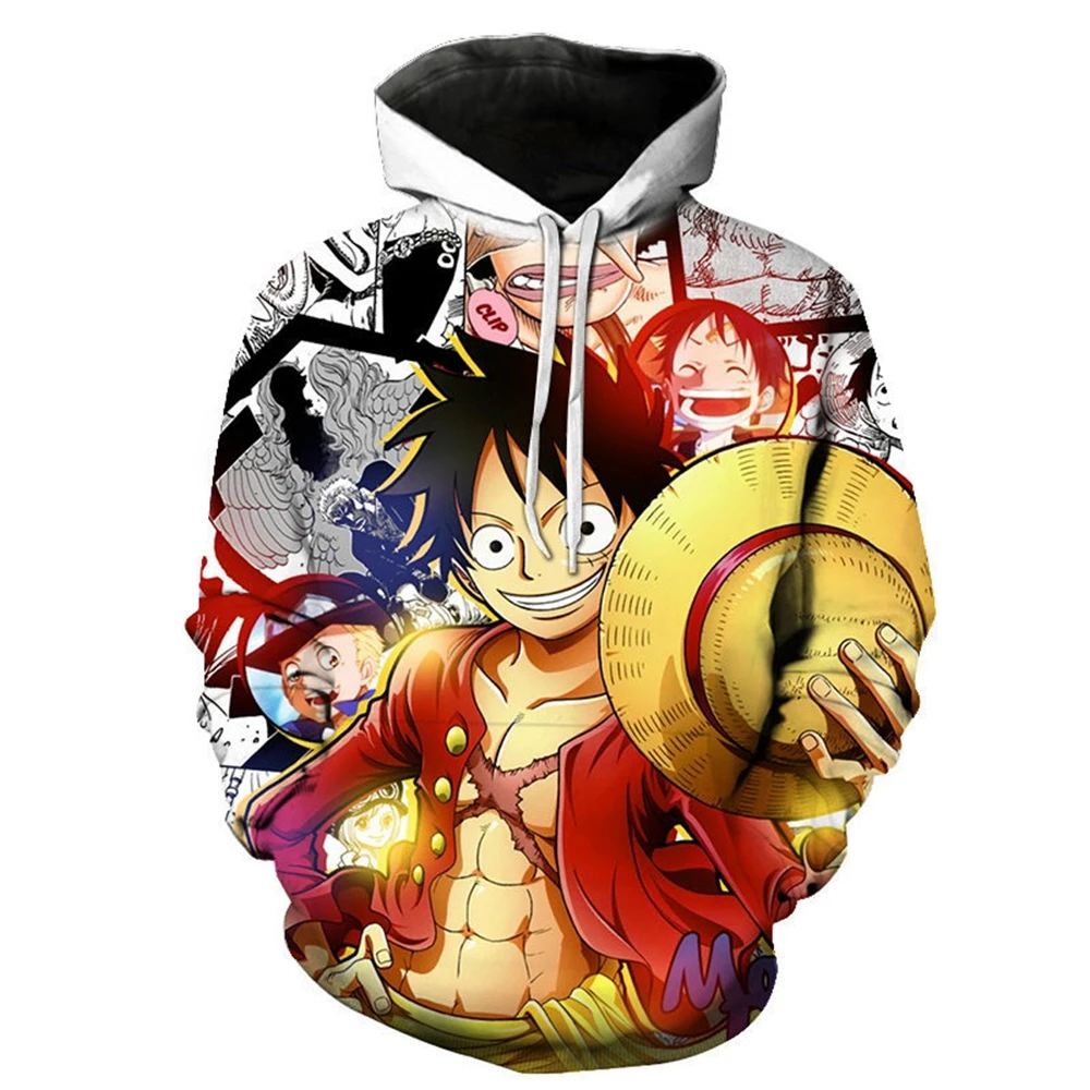 Худи Luffy Roronoa Зоро с 3D принтом аниме унисекс Мужская толстовка Харадзюку fortniter