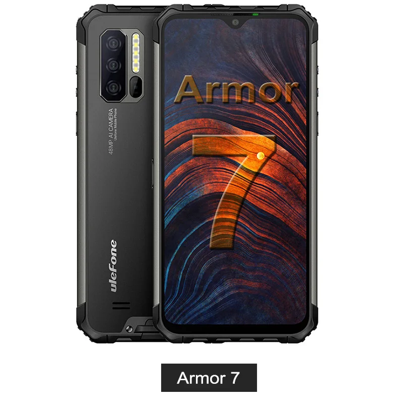 Смартфон Ulefone Armor 7 IP68, трекер сердечного ритма, Android 9,0, NFC Helio P90, четыре ядра, 6,3 дюйма, 8 ГБ+ 128 ГБ, 48MP, 4G, 5500 мАч, телефон - Цвет: Armor 7