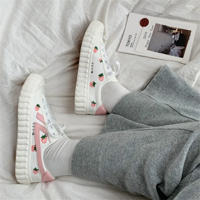 Kawaii Strawberry Trainers 4