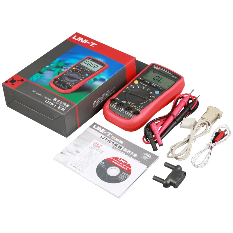 Цифровой мультиметр UNI T UT61E UT61B UT61C UT61D UT61A измеритель True Rms Измеритель постоянного