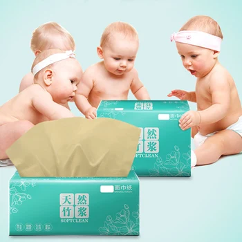 

4 Packs Multi-Fold Paper Towel 4-Ply Absorbent Bamboo Pulp Toilet Paper Facial Tissue New MH88