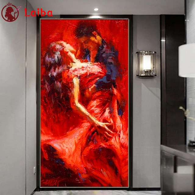 5D DIY Diamond Painting Men Women Dance Couple Love Embroidery Cross Stitch  Art