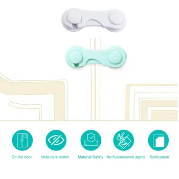 

Children'S Safe Drawer Lock Baby Cabinet Refrigerator Lock Anti-Pinch Door Drawer Lock Wardrobe Protect Kids