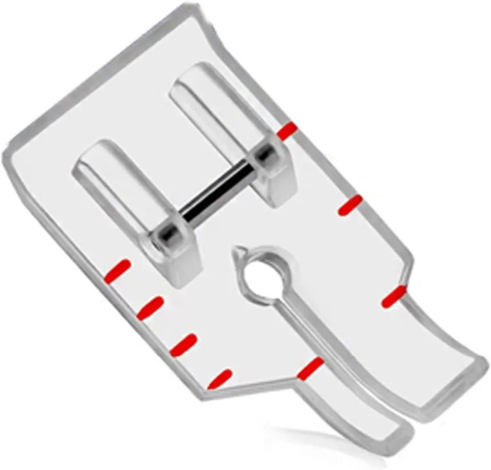 Piedino Per Trapuntatura 1/4 Di Pollice Con Guida - Trasparente - Compatibile Singer, Brother, Janome (2 Pezzi) - 4