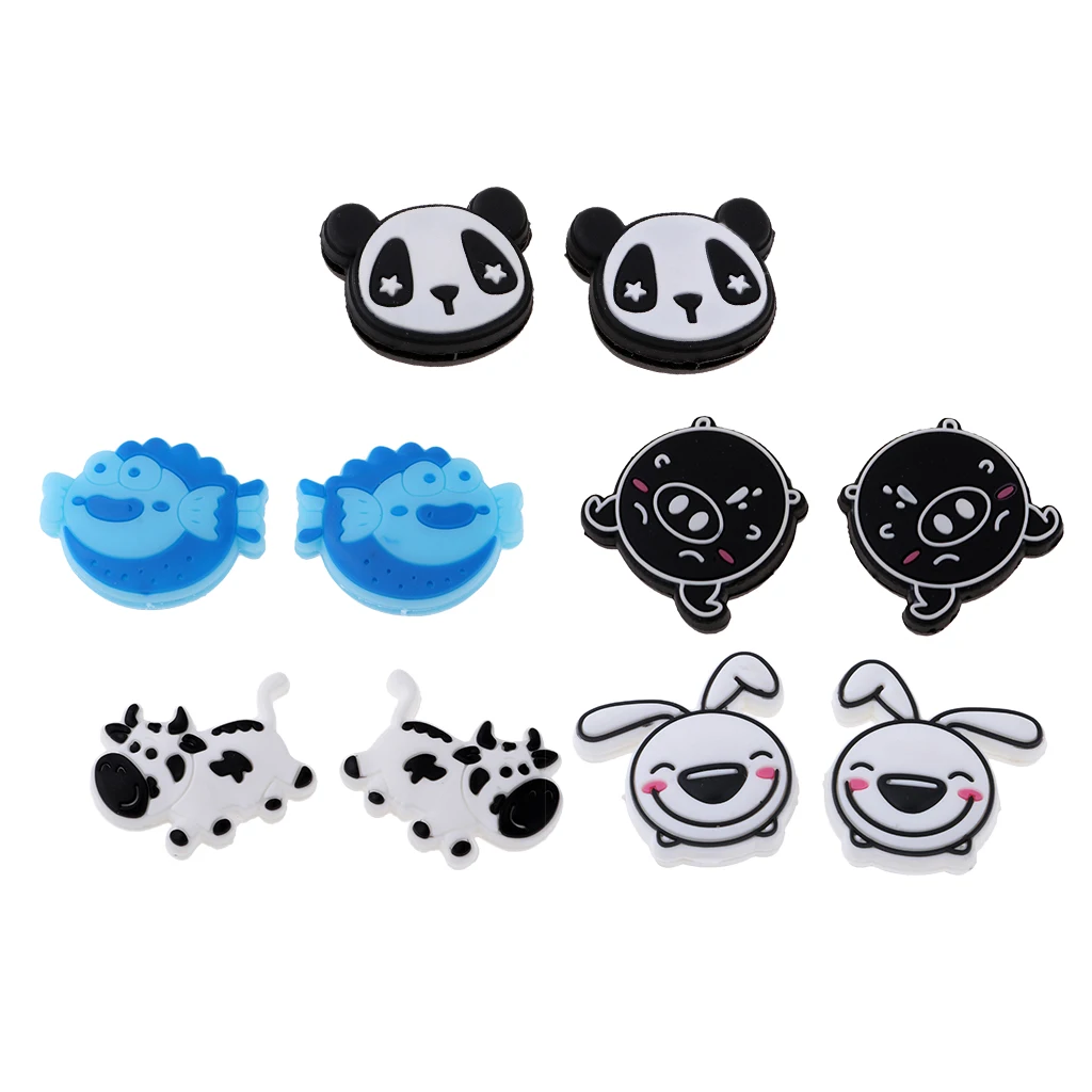 10Pcs/Set Silicone Tennis Racquet Vibration Dampener Shock Absorber Replacement