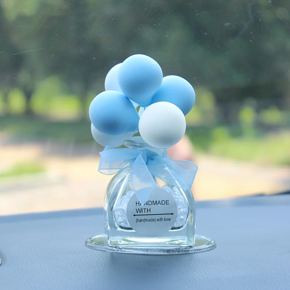 

Glass Bottle With Balloons Handmade Ornament For Car Dashboard Car Interior Decoration Styling