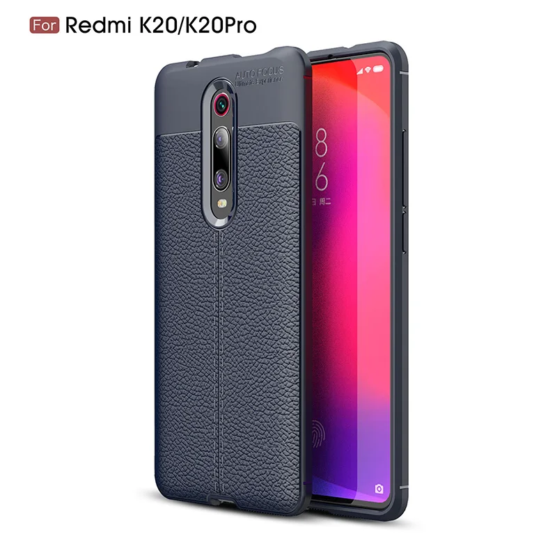 SemgCeKen ультра тонкий кожаный чехол для Xiao mi Red mi k20 pro k 20 k20pro mi 9t роскошный мягкий силиконовый чехол-накладка etui - Цвет: blue