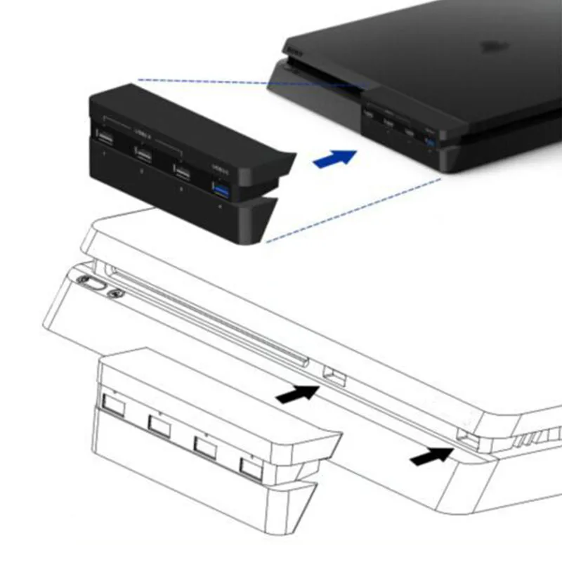 Usb хаб Extend HUB для Playstation 4 консоль Adapter 1X 3 1 высокоскоростные аксессуары PS4 Slim 3X 2 0 USB