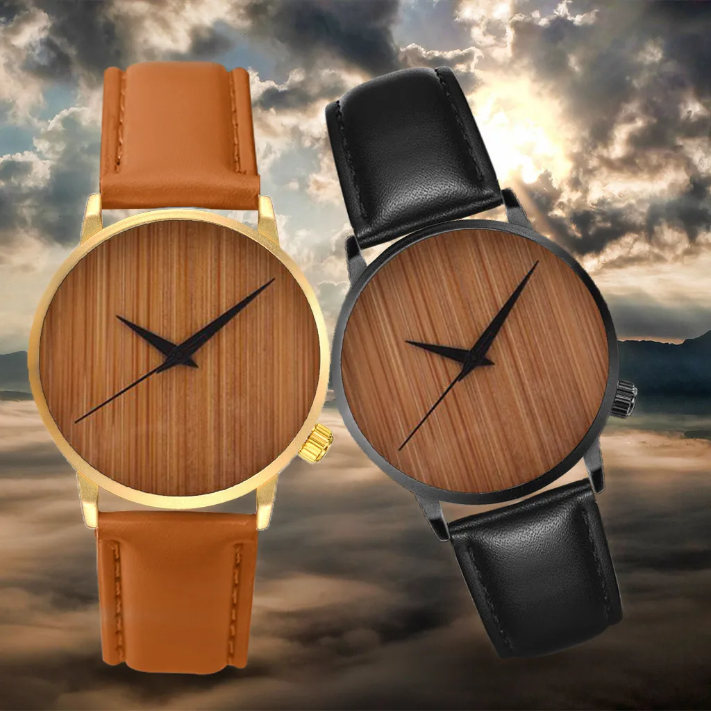 Роскошные мужские часы Reloj Hombre повседневные модные деревянные наручные Erkek Kol Saati