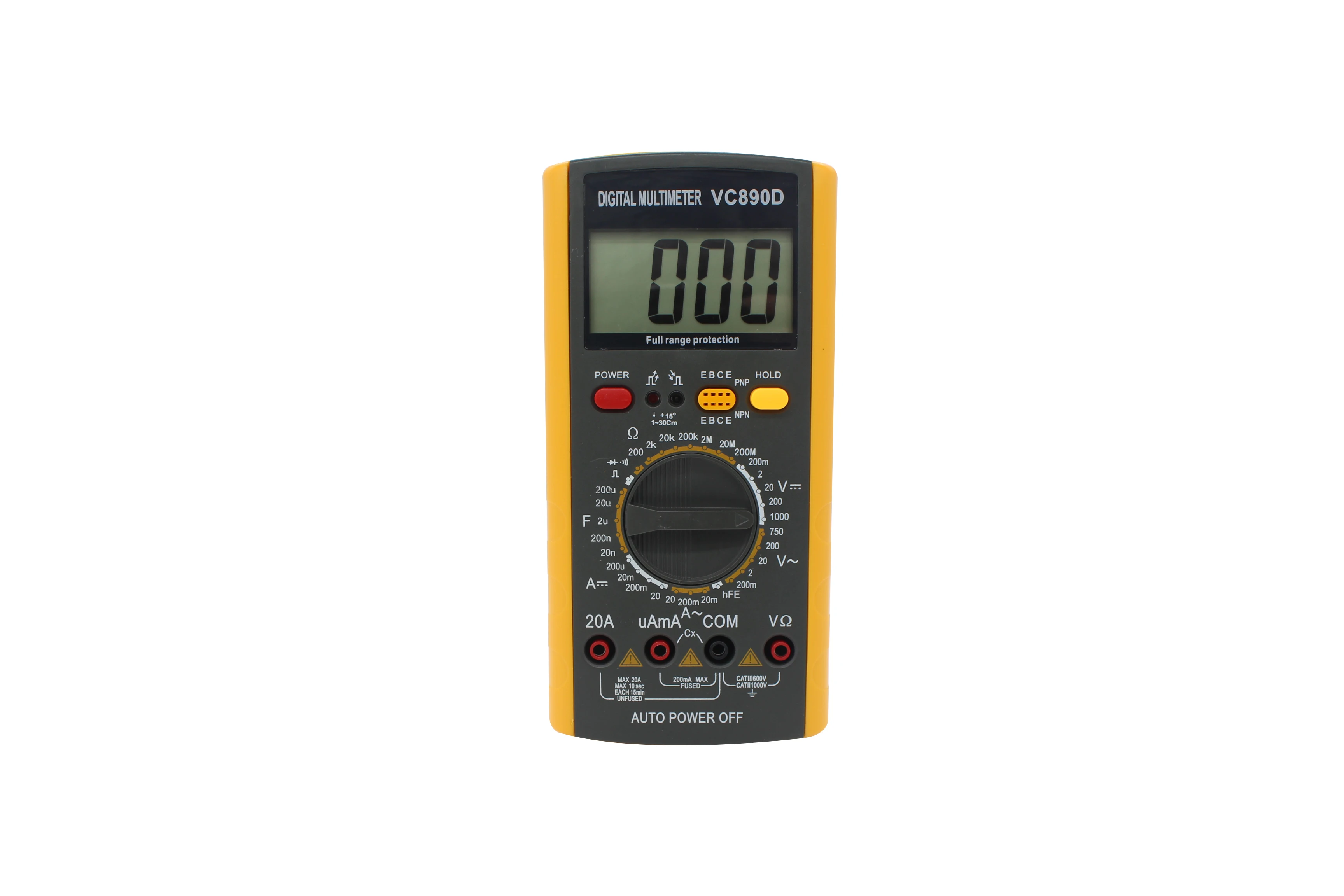 

VC890D Digital Voltmeter Ammeter Professional Multimeter Professional Electric Tester Meter