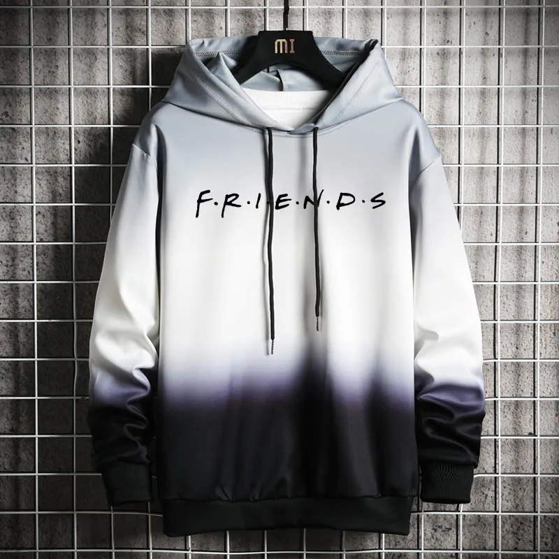 Кофты 2020 друг принт Для женщин с длинным рукавом Перемычка Hoody пуловер Топ Блузка