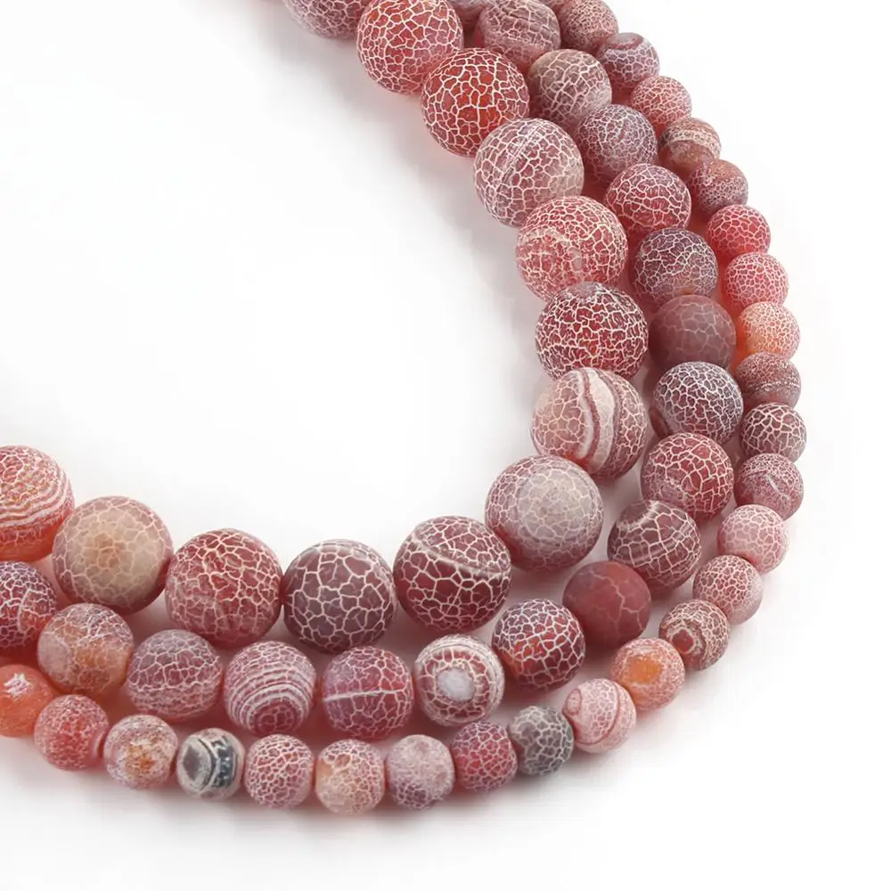 Натуральный Матовый камень красный треснувший сон Дракон жилы полосатые Агаты