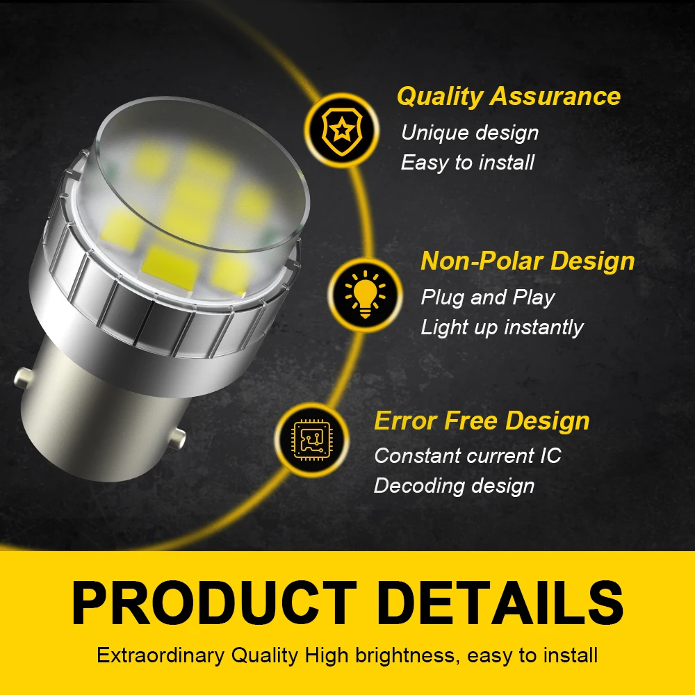 BMTxms ڵ LED , 2x Canbus P21W 1156 BA15S, ǾƮ 500X LED ְ   , ȭƮ 6000K