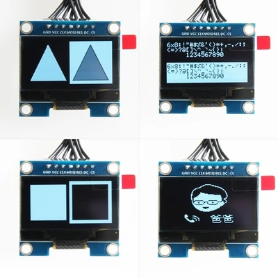 1,3 дюймовый синий oled-модуль SSD1106 Привод IC совместим с SSD1306 IC 128*64 IIC/SPI интерфейсом