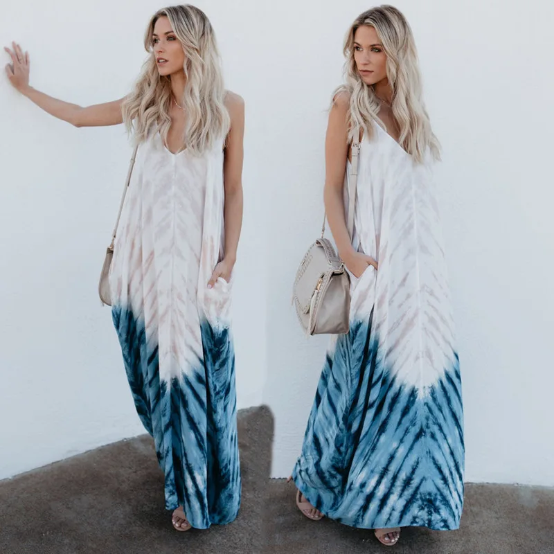 Женское летнее платье Boho Saida De Praia длинное женское средней длины сексуальное